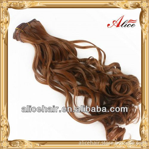 Wholesale price curly black clip in hair extensions